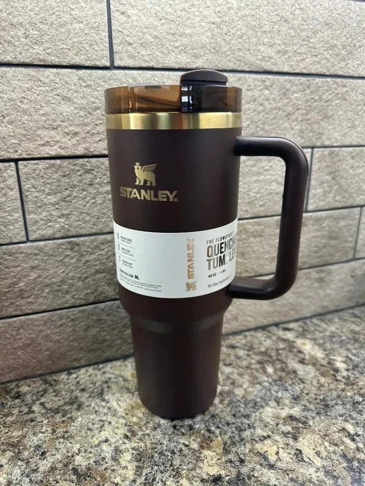 Stanley Chocolate Gold Quencher 40oz Tumbler Flowstate H2.0 Factory Sealed thumbnail 4